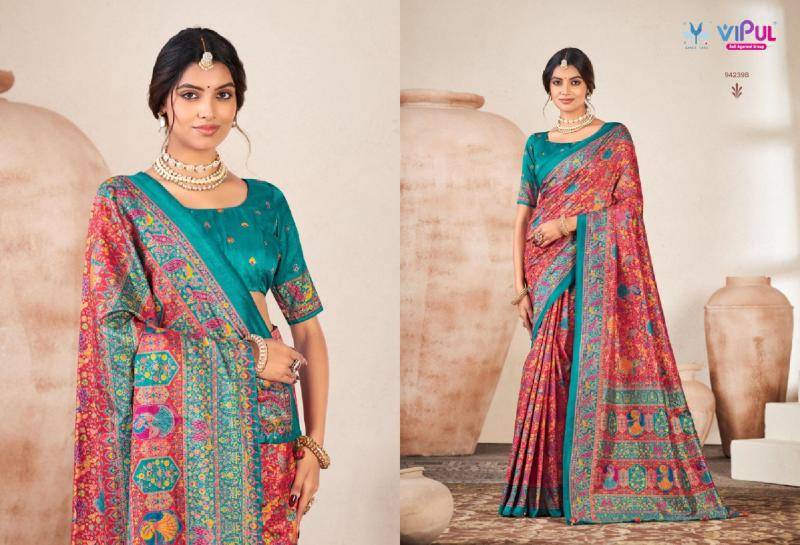 Vipul ivory silk vol-18 Saree suppliers in Hyderabad